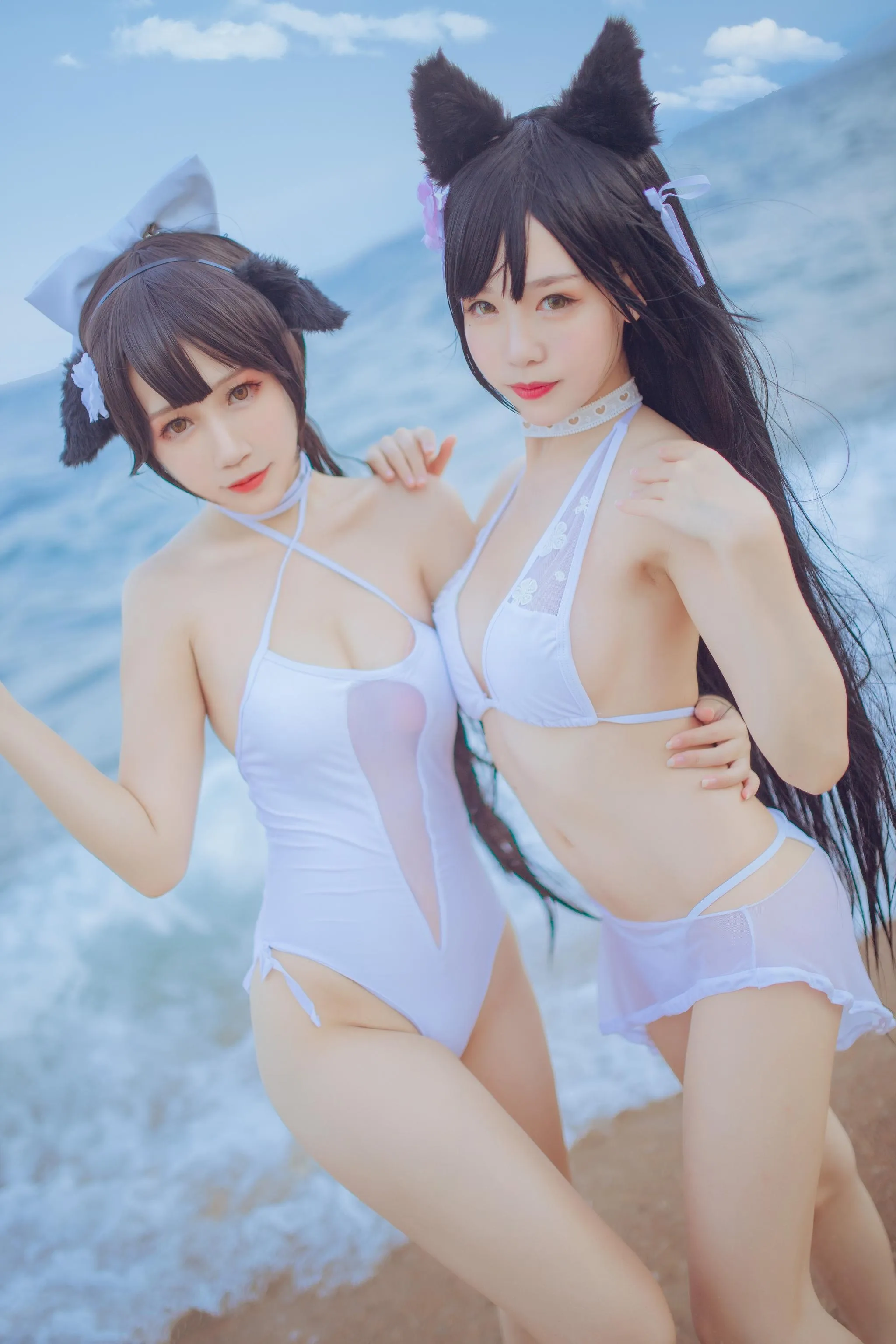抖娘-利世 – NO.18 獒犬海边泳装 [41P]插图8